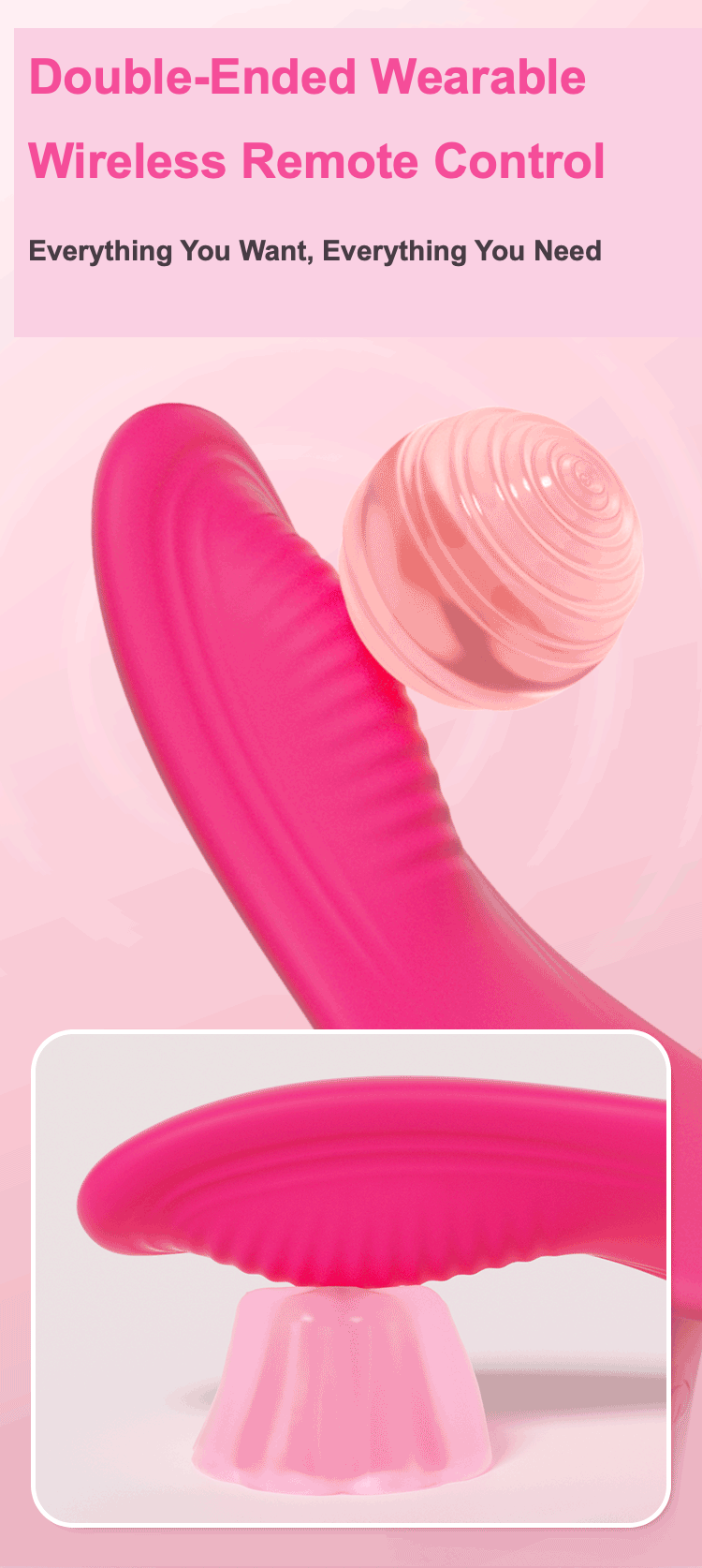 SANSUNNY Rechargeable Dual Stimulation Personal Massager – Waterproof Intimate Wellness Device