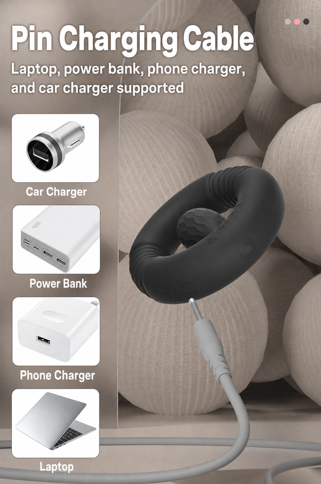 Vibrating Cock Ring with Detachable Bullet – Stretchy Silicone Ring, 10 Modes, Rechargeable & IPX7 Waterproof for Couples