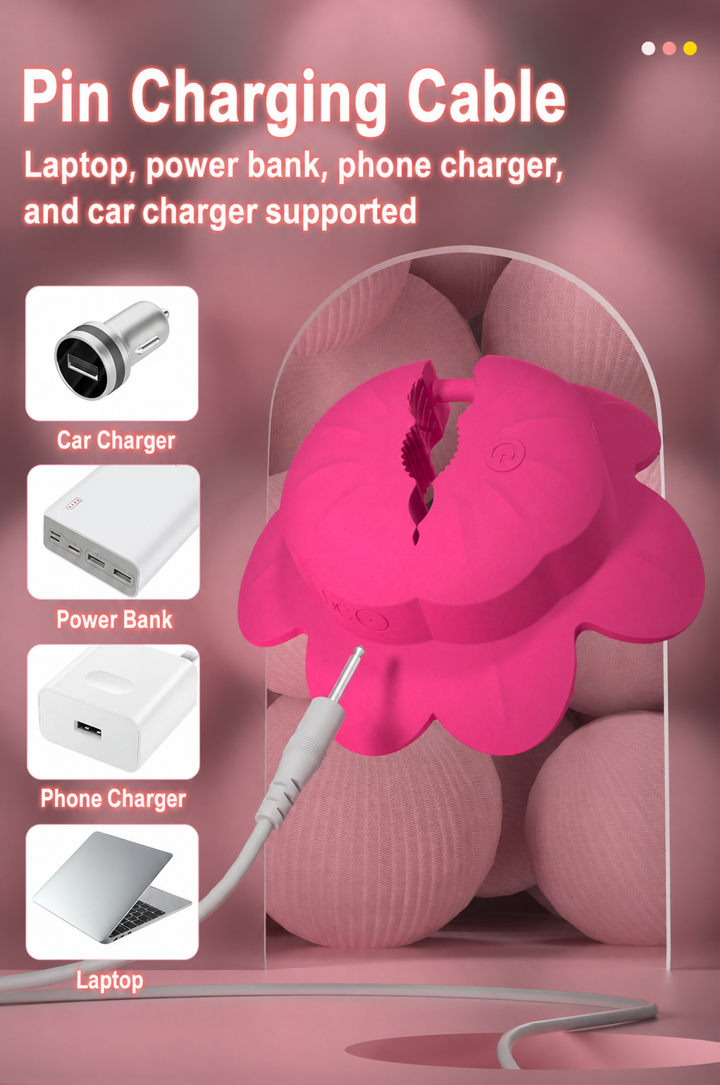 SANSUNNY Mini Rechargeable Personal Massager – Portable Waterproof Wellness Device with Multiple Vibration Modes