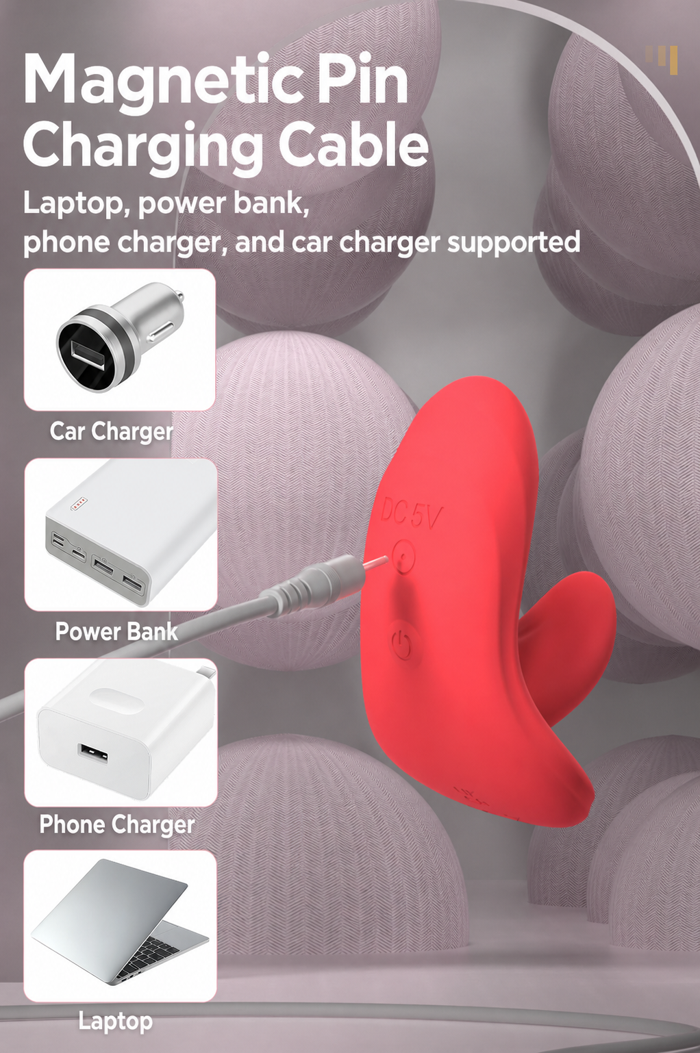 Wearable Dual-Stimulation Vibrator with Wireless Remote – G-Spot & Clitoral, 10 Modes, Rechargeable, IPX7 Waterproof Silicone
