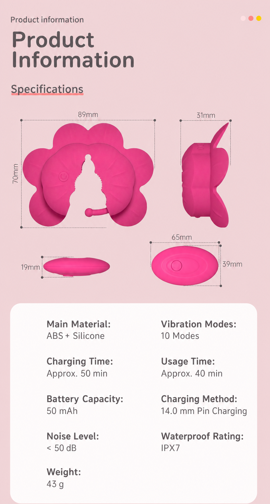 SANSUNNY Mini Rechargeable Personal Massager – Portable Waterproof Wellness Device with Multiple Vibration Modes