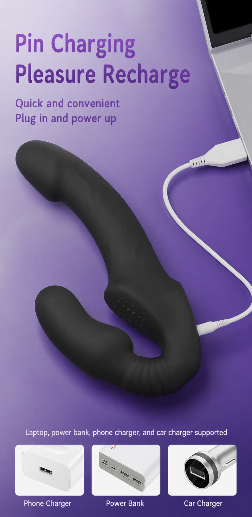 SANSUNNY Mini Rechargeable Personal Massager – Portable Waterproof Wellness Device with Multiple Vibration Modes