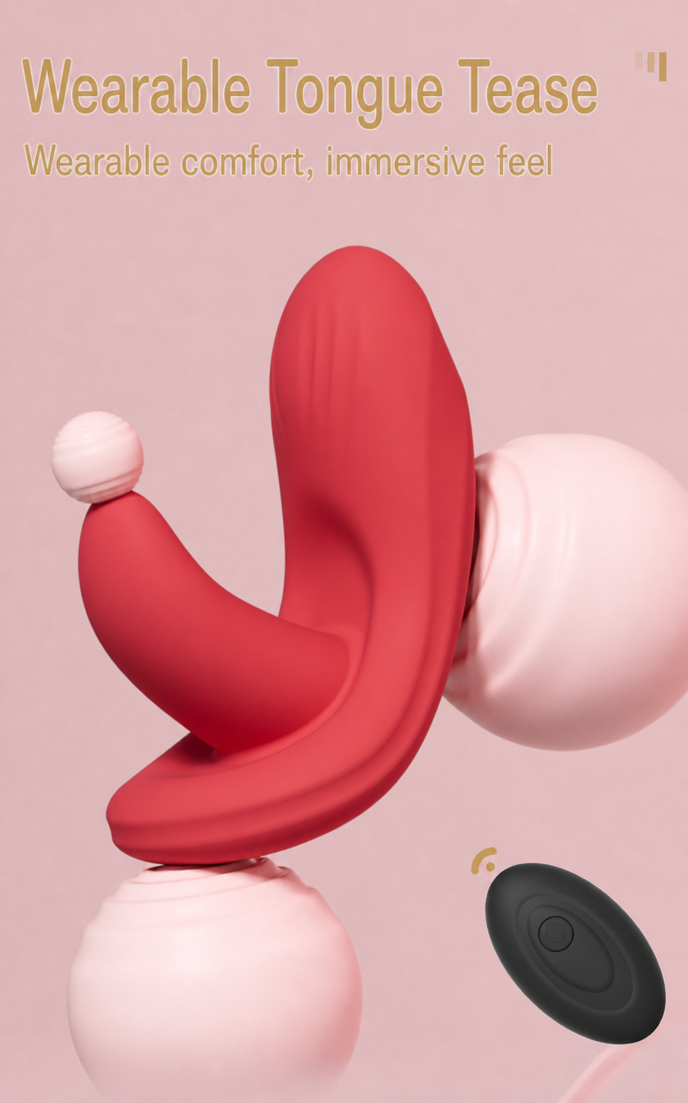 Wearable Dual-Stimulation Vibrator with Wireless Remote – G-Spot & Clitoral, 10 Modes, Rechargeable, IPX7 Waterproof Silicone