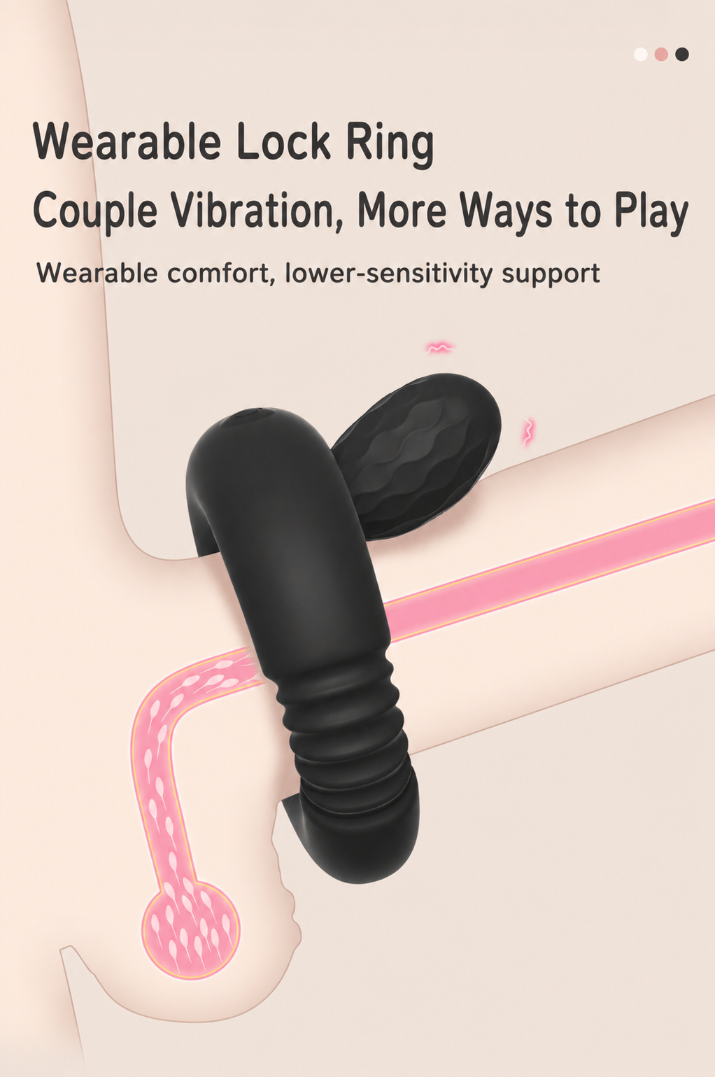 Vibrating Cock Ring with Detachable Bullet – Stretchy Silicone Ring, 10 Modes, Rechargeable & IPX7 Waterproof for Couples