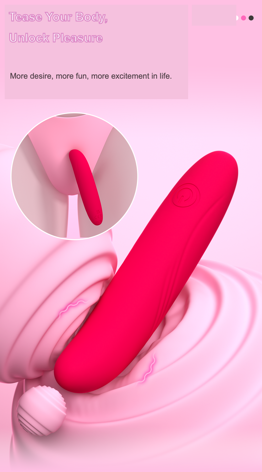 Curved G-Spot Vibrator – Slim Silicone Wand with 10 Modes, Rechargeable & IPX7 Waterproof for Beginners & Couples