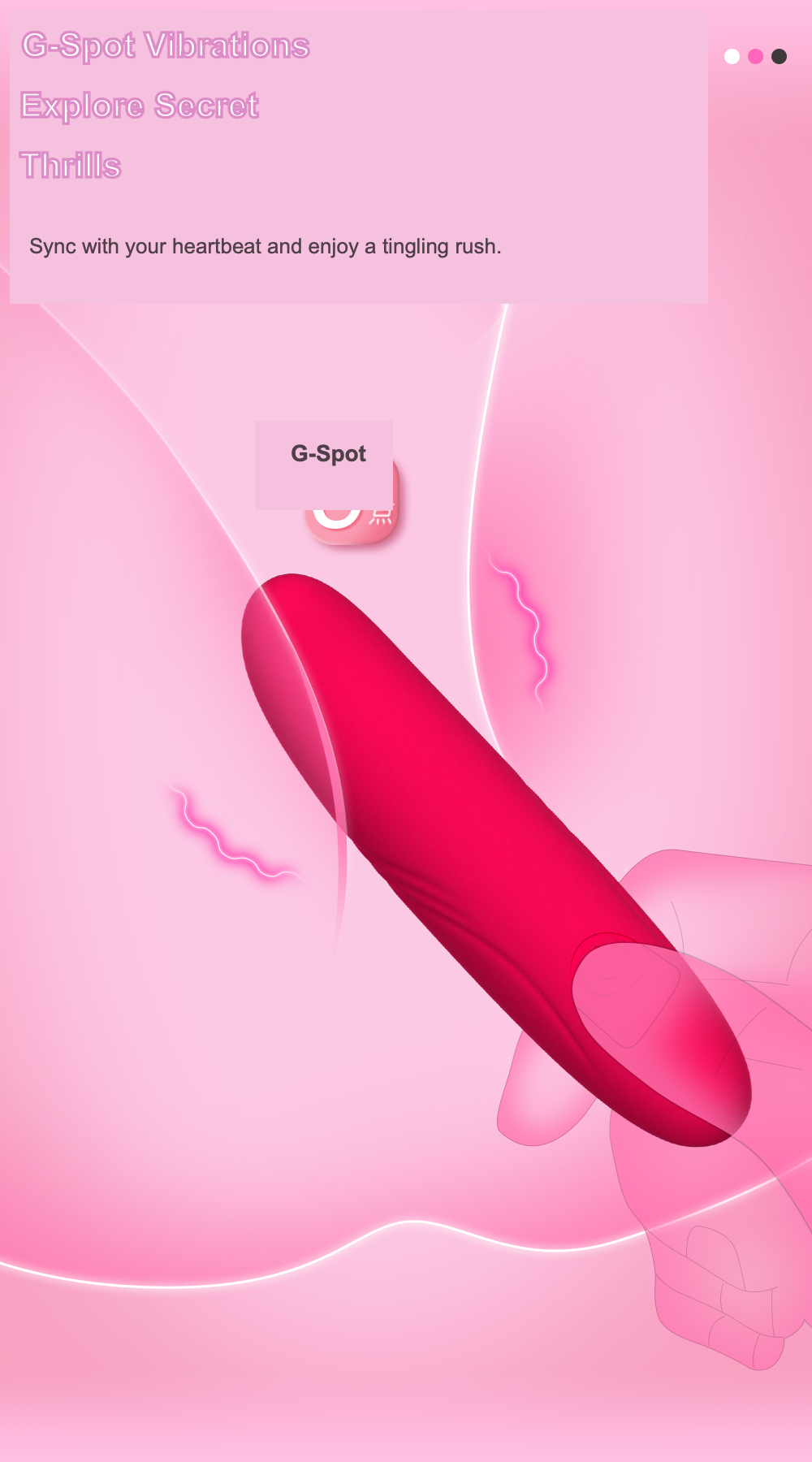 Curved G-Spot Vibrator – Slim Silicone Wand with 10 Modes, Rechargeable & IPX7 Waterproof for Beginners & Couples