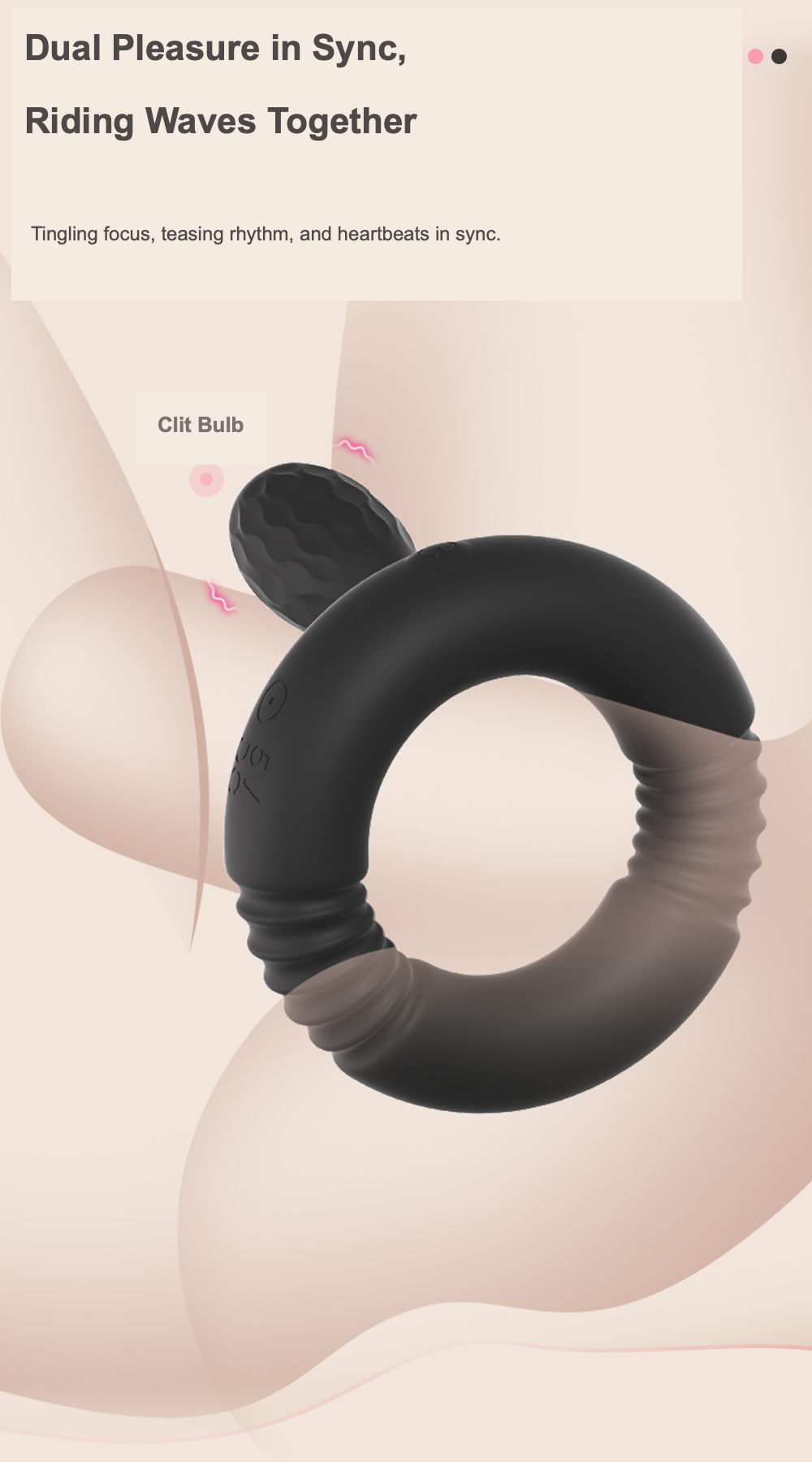 Vibrating Cock Ring with Detachable Bullet – Stretchy Silicone Ring, 10 Modes, Rechargeable & IPX7 Waterproof for Couples
