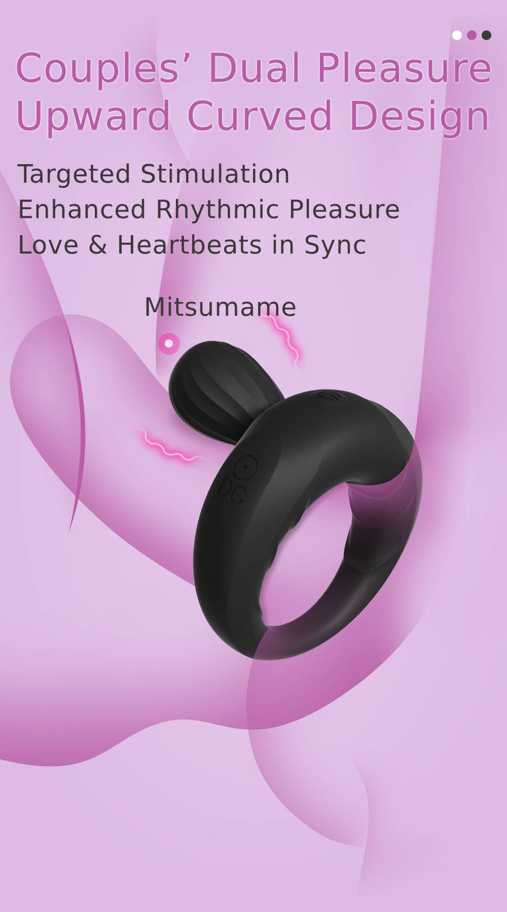 Dual-Ring Vibrating Cock Ring for Couples – 10 Modes, Rechargeable & IPX7 Waterproof Silicone with Clitoral Stimulator