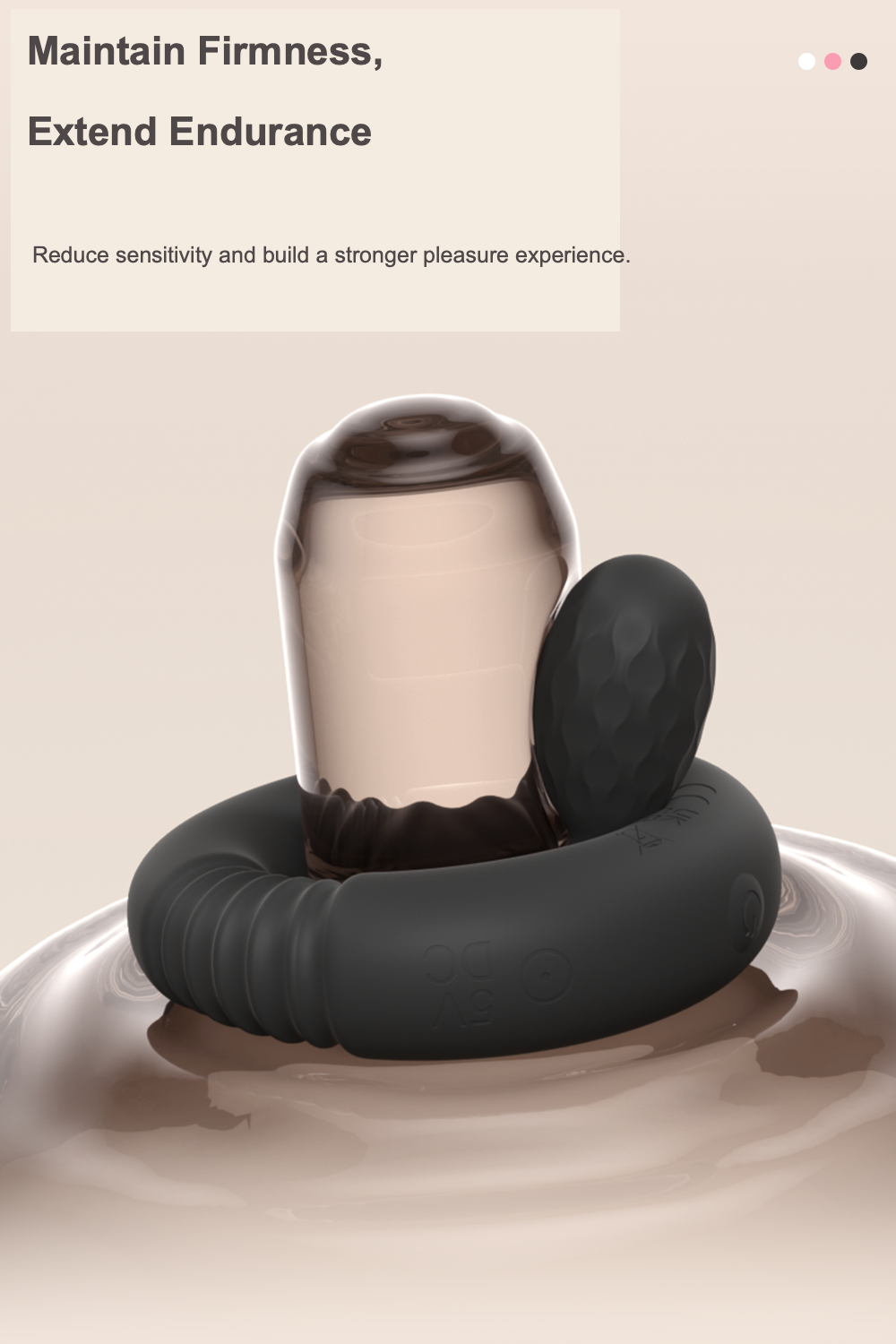 Vibrating Cock Ring with Detachable Bullet – Stretchy Silicone Ring, 10 Modes, Rechargeable & IPX7 Waterproof for Couples