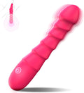 Vibrating G-Spot Dildo for Women, Clitoral Vibrator Adult Sex Toys | 10 Vibration Modes, IPX7 Waterproof & Rechargeable, Silicone Realistic Dildos Female Adult Toy Personal Massager, Rose Red