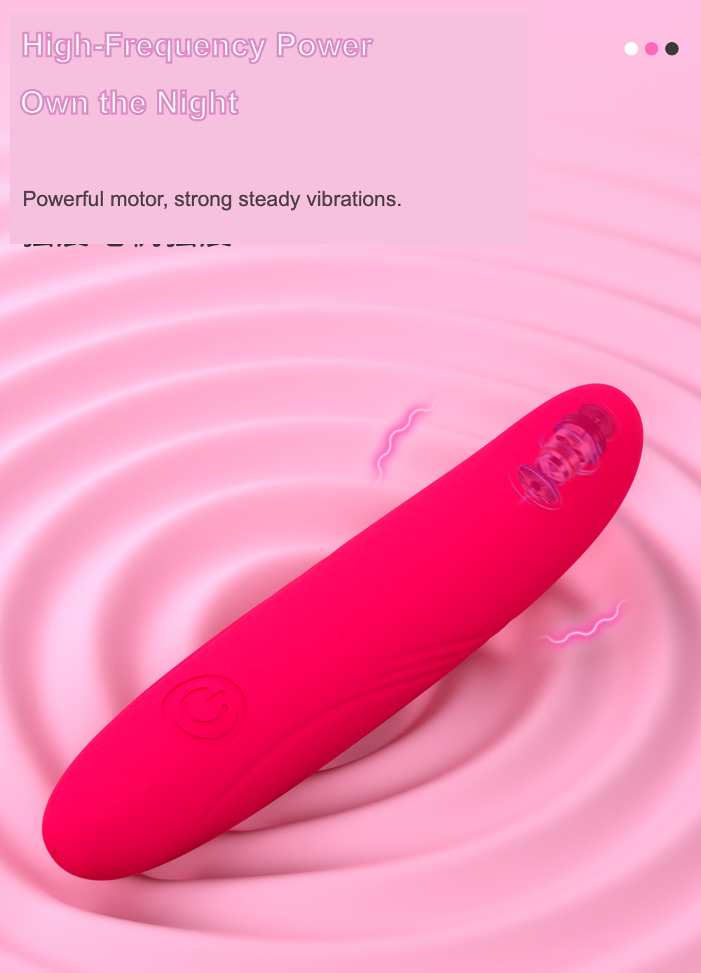 Curved G-Spot Vibrator – Slim Silicone Wand with 10 Modes, Rechargeable & IPX7 Waterproof for Beginners & Couples