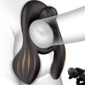 Vibrating Cock Ring Male Sex Toys – Couples Sex Toys for Clitoris & Testicle Stimulation, Penis Ring Adult Toys for Men 3 Motors & 10 Vibrations, Remote Dual Testicle Vibrator Male Sex Toy for Men