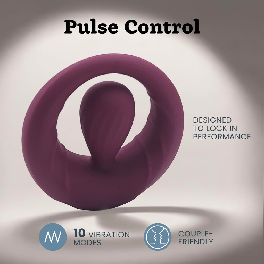 Vibrating Cock Ring for Men - 10 Modes w/Dynamic Pleasure Orb
