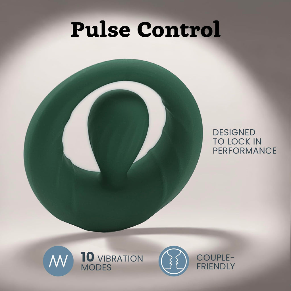 Vibrating Cock Ring for Men - 10 Modes w/Dynamic Pleasure Orb