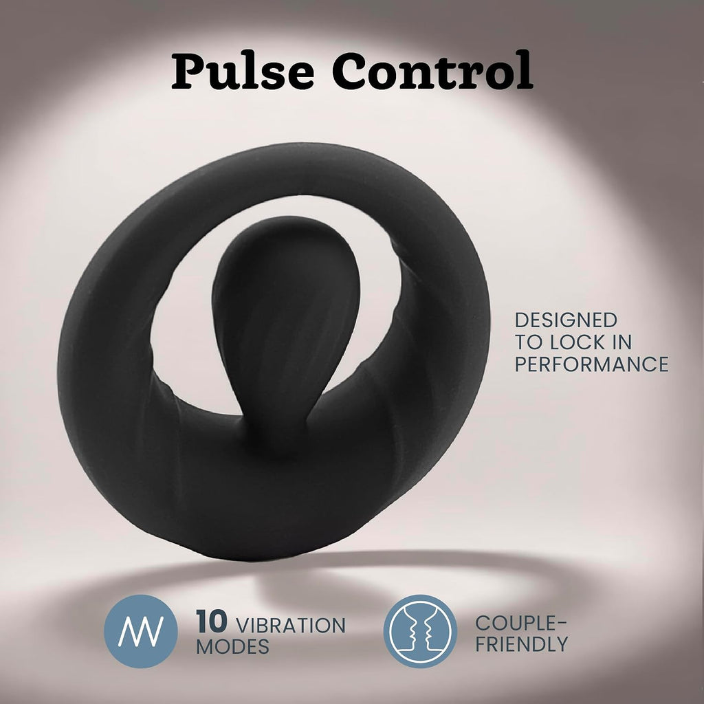 Vibrating Cock Ring for Men - 10 Modes w/Dynamic Pleasure Orb