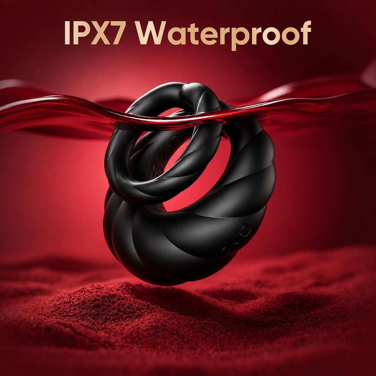 Vibrating Cock Ring Sex Toys for Men - Penis Ring Vibrator with 10 Vibrations, Adult Male Sex Toy for Longer Harder Stronger, Double Penis Vibrators, Male Adult Sex Toys