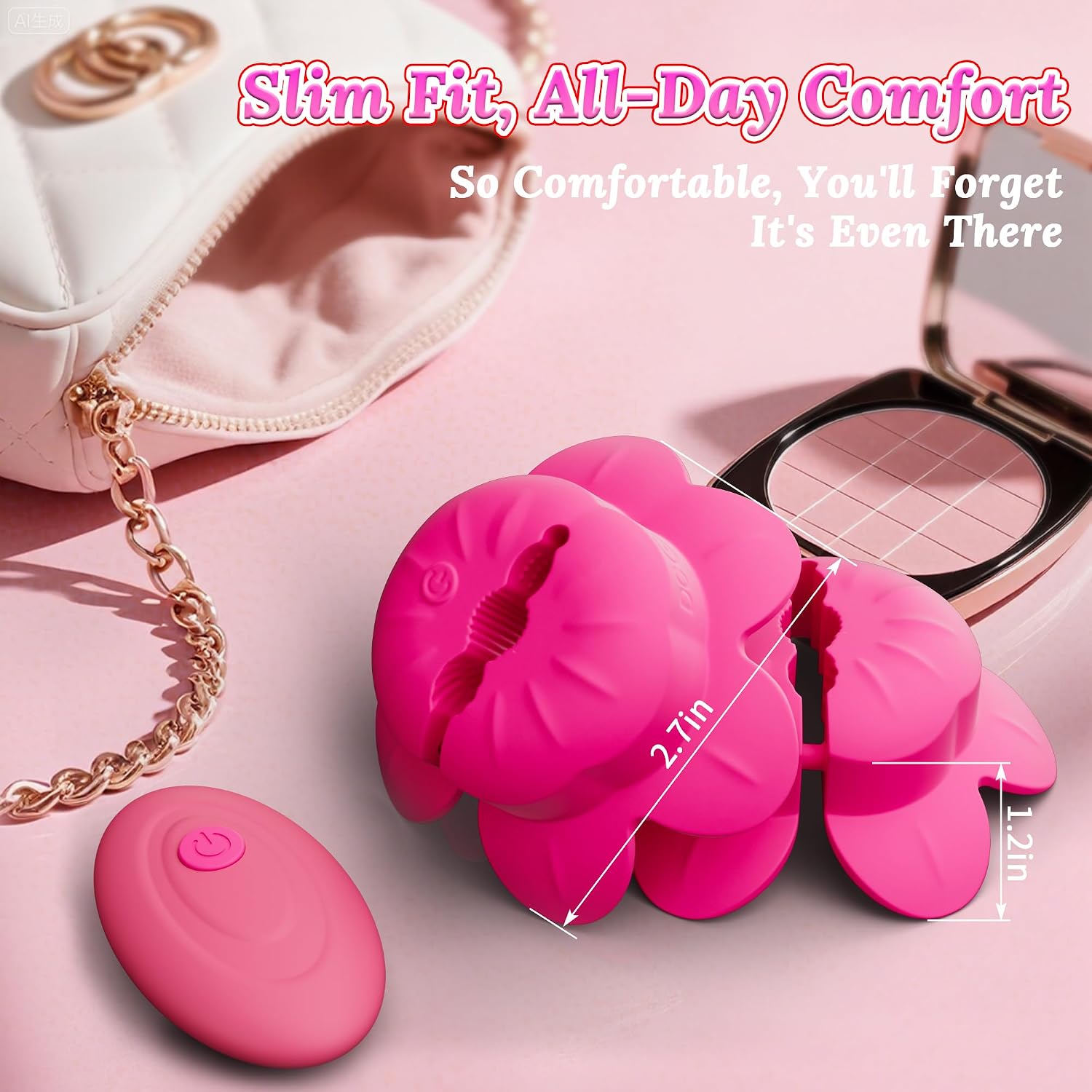 SanFunny Nipple Toys Vibrator for Women, Vibrating Nipple Clamps Adult Toys with 10 Vibration Modes, Remote Controlled Nipple Toy Women Sex Toys, Adjustable & Wearable Nipple Vibrator for Women's Orgasm
