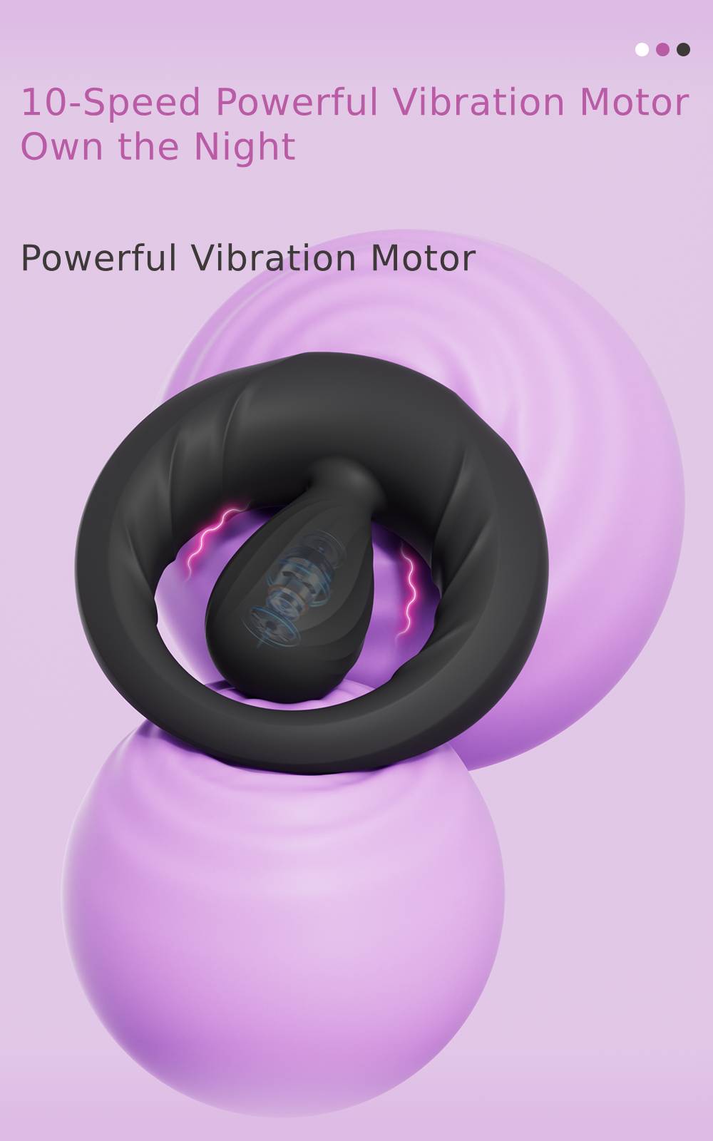 Dual-Ring Vibrating Cock Ring for Couples – 10 Modes, Rechargeable & IPX7 Waterproof Silicone with Clitoral Stimulator