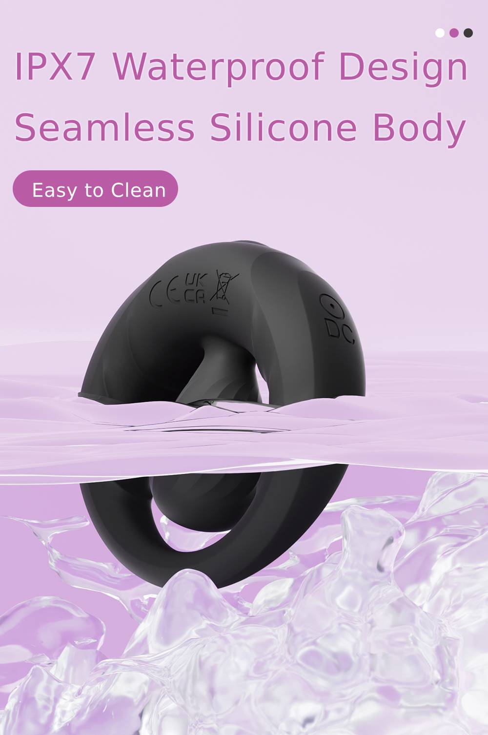 Dual-Ring Vibrating Cock Ring for Couples – 10 Modes, Rechargeable & IPX7 Waterproof Silicone with Clitoral Stimulator
