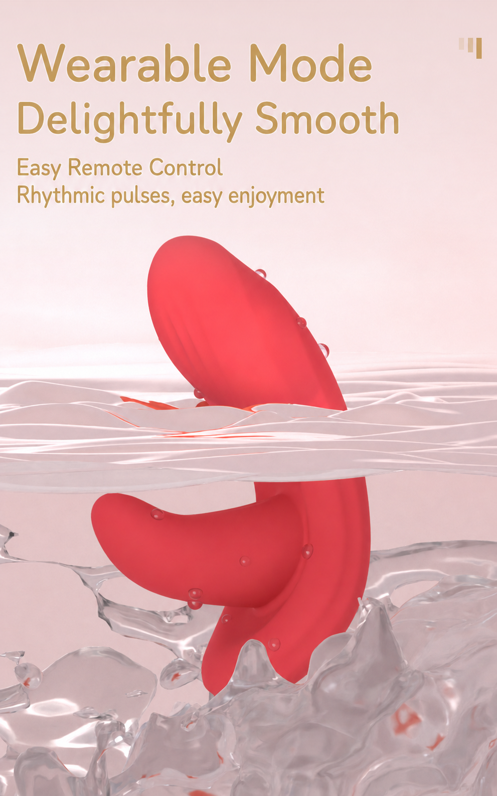 Wearable Dual-Stimulation Vibrator with Wireless Remote – G-Spot & Clitoral, 10 Modes, Rechargeable, IPX7 Waterproof Silicone